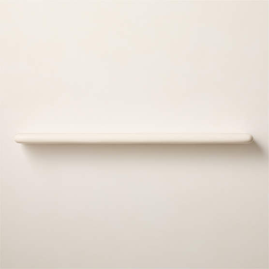 Bodene White Resin Wall Shelf 60"