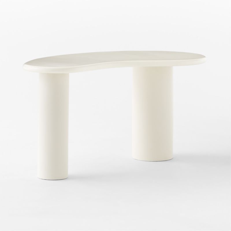 Bohne White Resin Desk - image 8 of 11