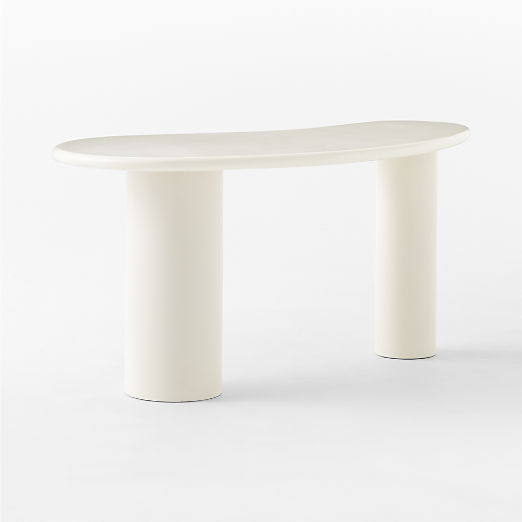 Bohne White Resin Desk