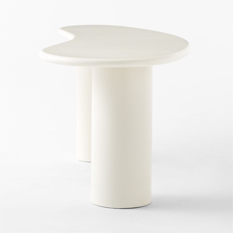 Bohne White Resin Desk - image 7 of 11