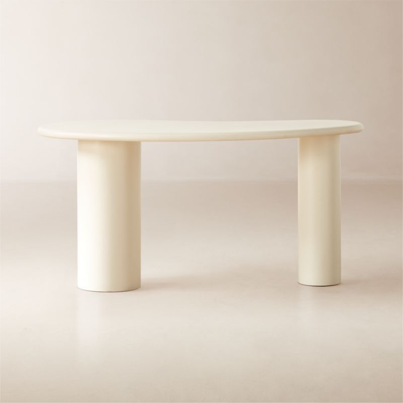 Bohne White Resin Desk - image 0 of 11