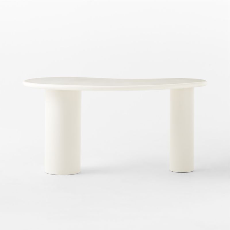 Bohne White Resin Desk - image 5 of 11