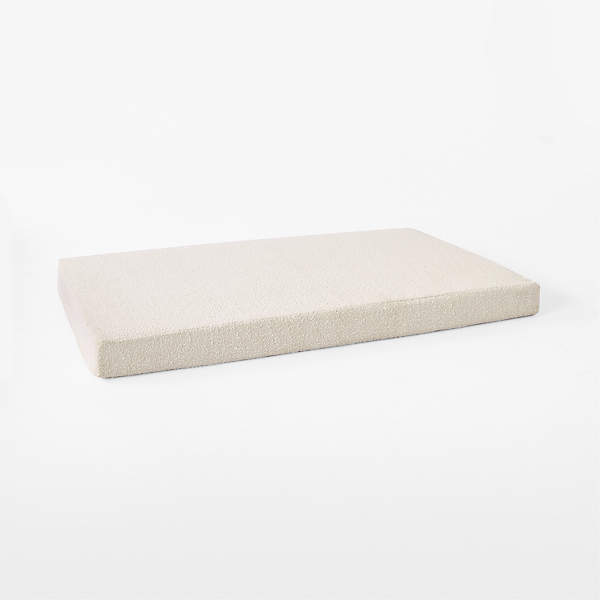 Natural Linen Daybed Slipcover, Upholstered Daybed fitted mattress cover in  white, linen.