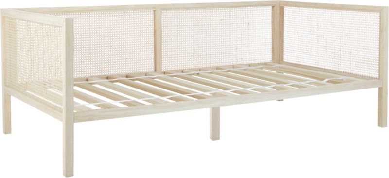 Boho Modern Natural Rattan Twin Daybed Frame | CB2