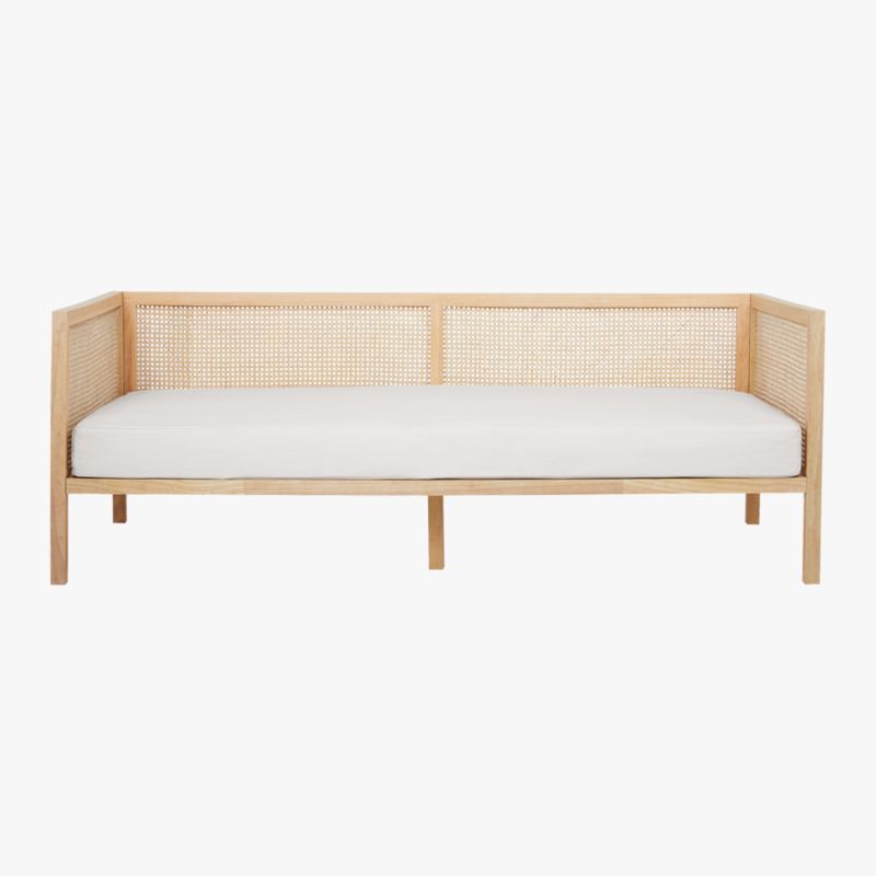 Boho Natural Daybed with Mattress Cover Luca Russet CB2
