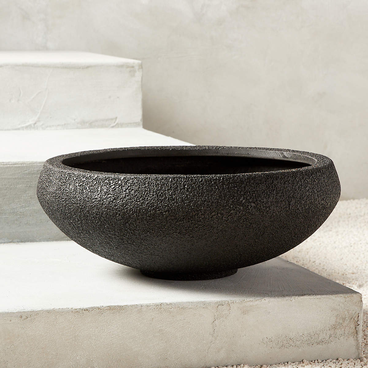 Urn planter monteros planters large extra bowl low stone cast urns garden set pots profile concrete