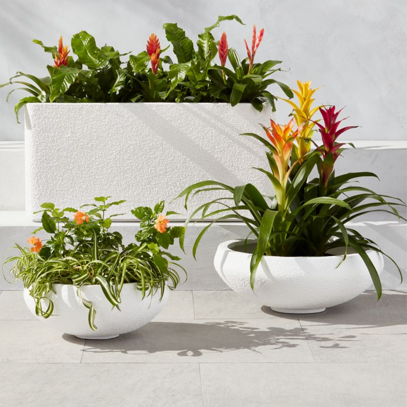 Boka Rectangular White Indoor/Outdoor Planter - image 2 of 7