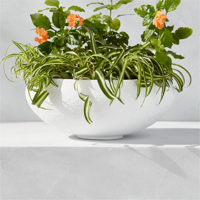 Boka White Indoor/Outdoor Planter Bowl Small - image 3 of 7