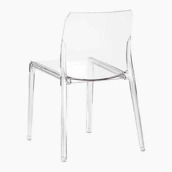 cb2 acrylic dining chairs