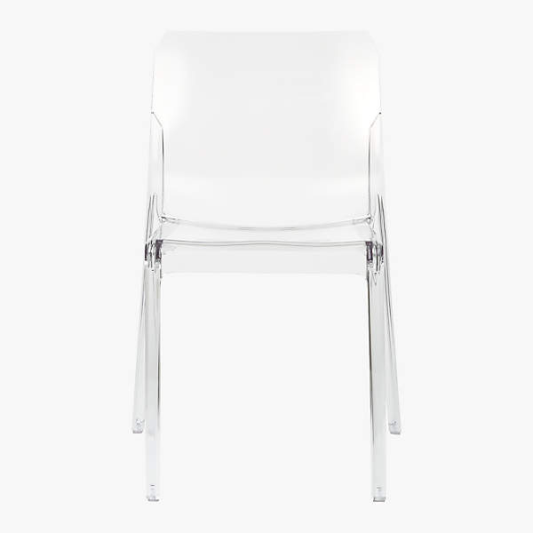 cb2 acrylic dining chairs