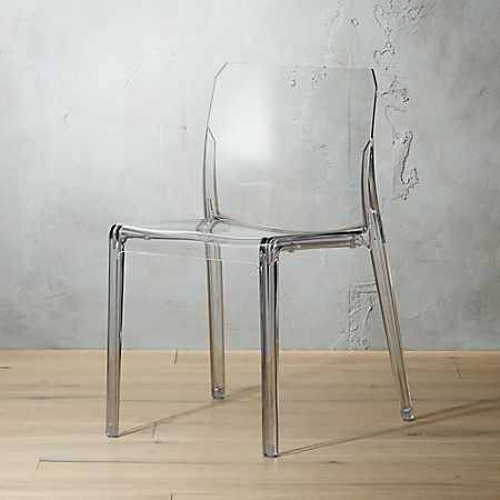 clear dining chairs