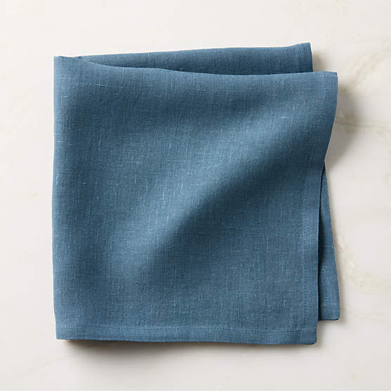 Bolt Chambray Blue Linen Napkin