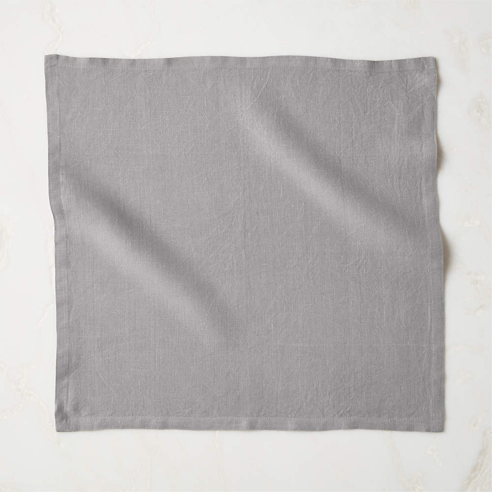 Bolt Grey Linen Napkin + Reviews