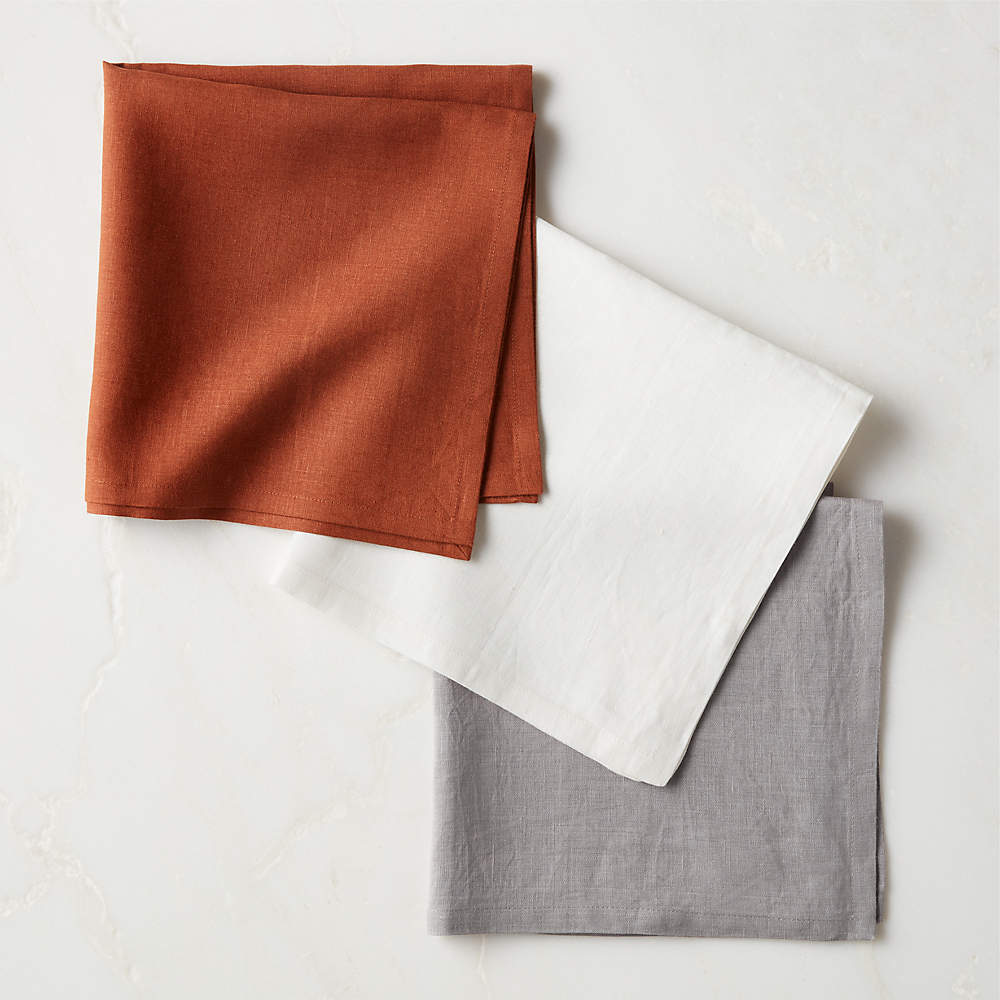 Bolt White Linen Napkin + Reviews