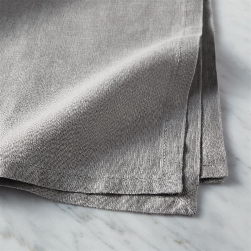 Bolt Grey Linen Napkin Set of 4 - image 2 of 8