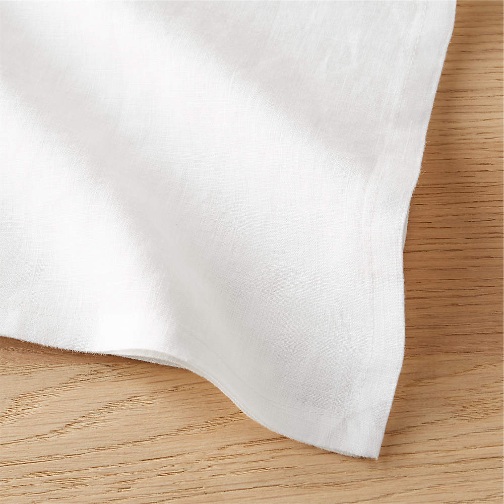 Solid Linen Napkin, Set of 4 - Off White, Size 19 x 19 | The Company Store
