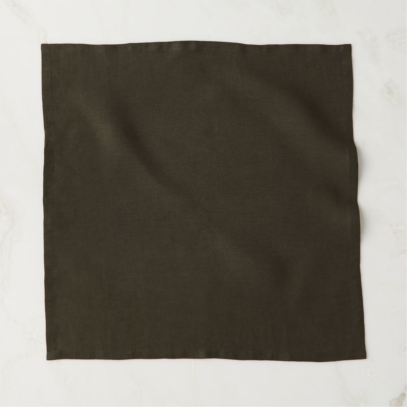 Bolt Moss Green Linen Napkin - image 2 of 6