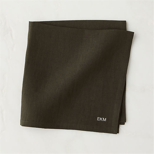 Bolt Moss Green Linen Napkin