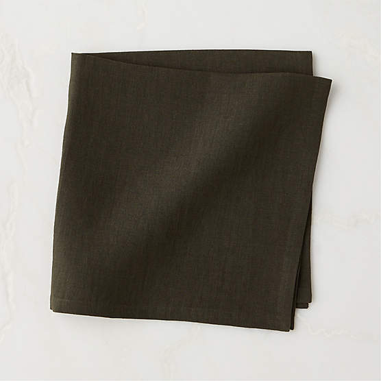 Bolt Moss Green Linen Napkin