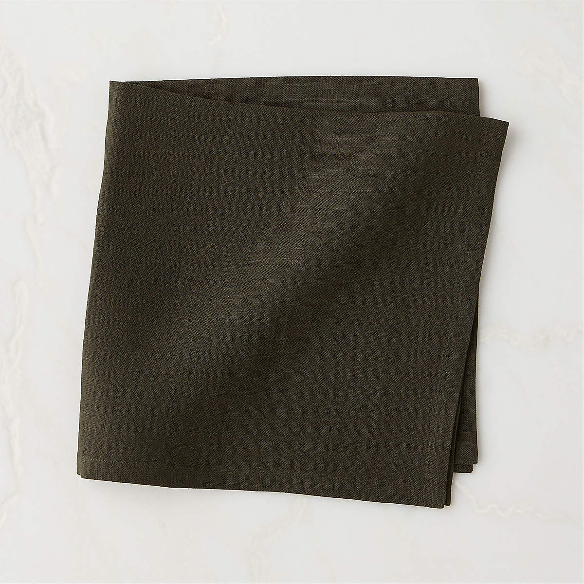 Bolt Moss Green Linen Napkin + Reviews CB2 Canada