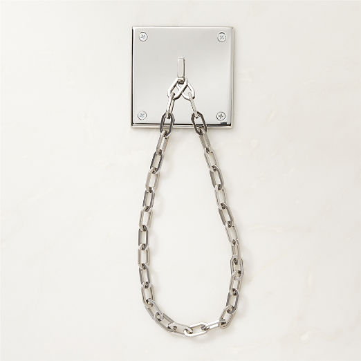 Bolt Polished Nickel Chain Curtain Tieback