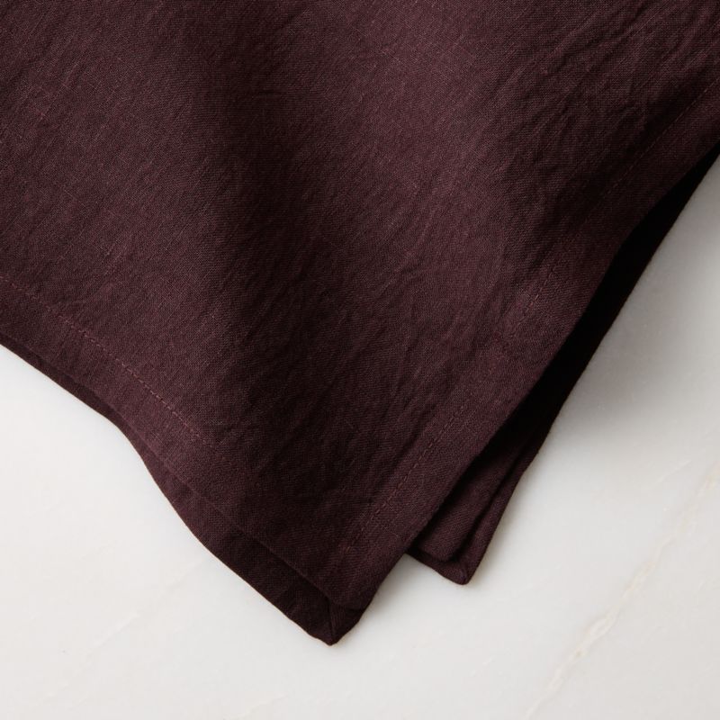 Bolt Plum Linen Napkin Set of 4 - image 2 of 5
