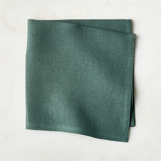 Bolt Smoked Green Linen Napkin