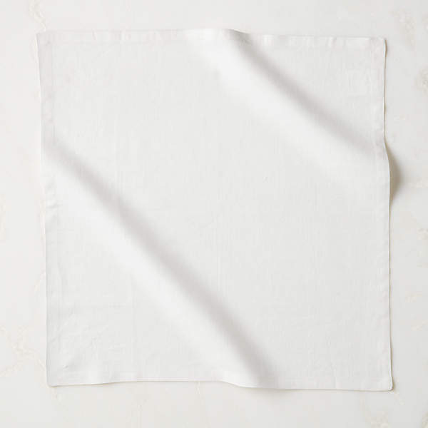 Bolt White Linen Napkin Set of 4 + Reviews