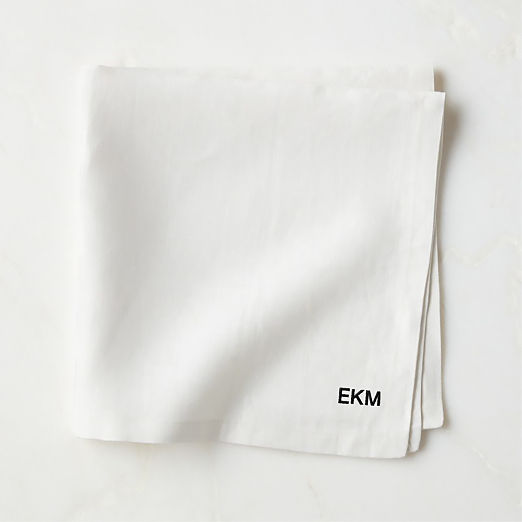 Bolt White Linen Napkin