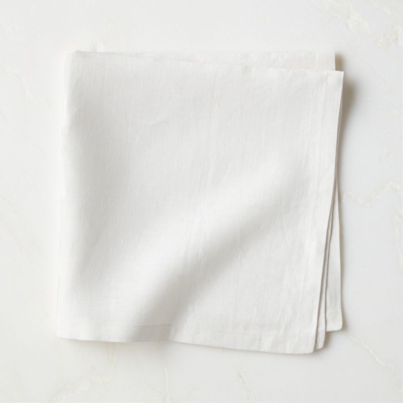 View Bolt White Linen Napkin details