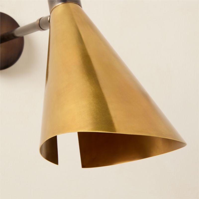 Bond Aged Brass Wall Sconce - image 2 of 4