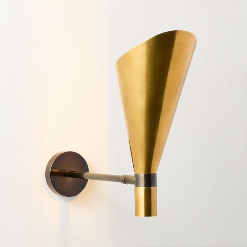 Bond Aged Brass Wall Sconce - image 3 of 4