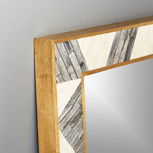 Grace Modern Bone Inlay Full-Length Floor Mirror 36"x72"