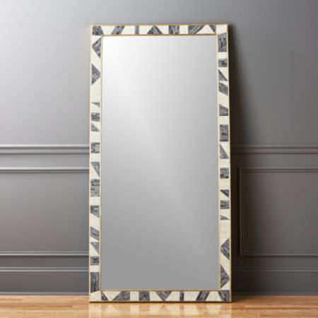 Grace Bone Inlay Mirror 36 X72 Reviews Cb2