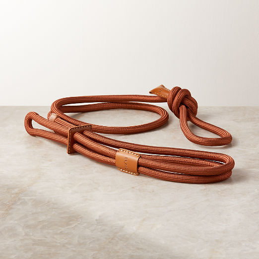 Boo Oh Ray Camel Rope and Leather Pet Harness