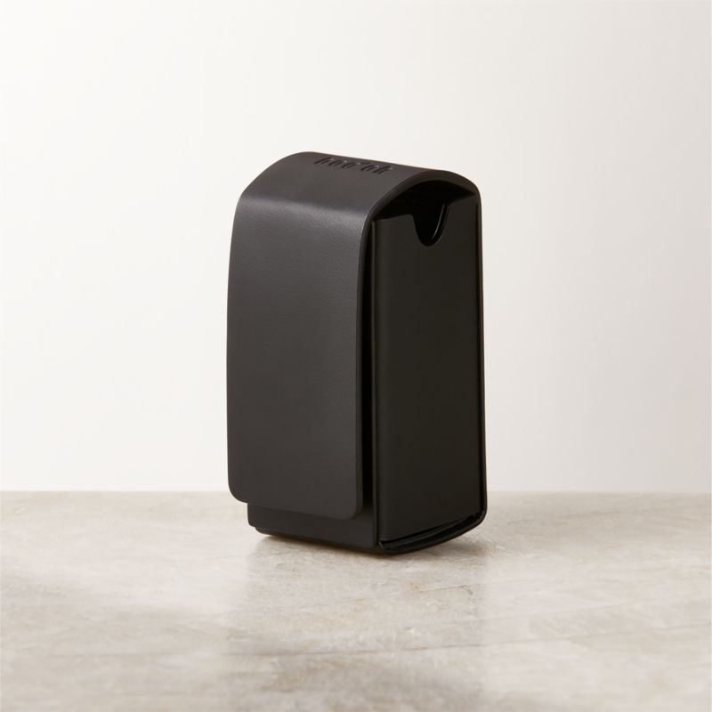 Viewing product image Boo Oh Toto Black Leather Pet Waste Bag Holder - image 1 of 2