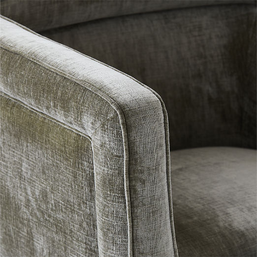 Borda Green Performance Velvet Swivel Office Chair