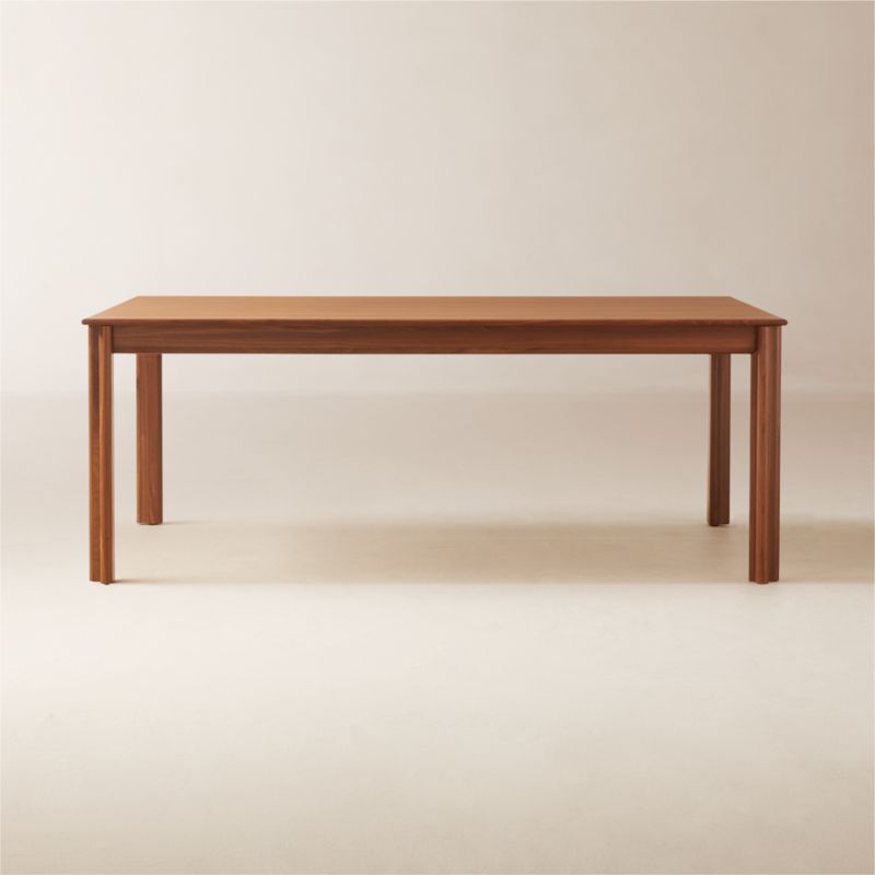 Bormio 78" Rectangular Walnut Wood Dining Table by Gianfranco Frattini - image 0 of 8