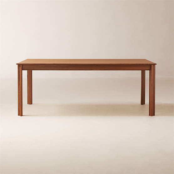 Bormio 78" Rectangular Walnut Wood Dining Table by Gianfranco Frattini