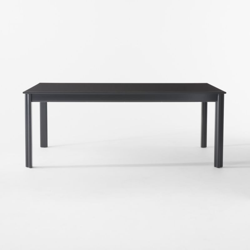 Bormio 78" Rectangular Grey Lacquer Dining Table by Gianfranco Frattini - image 3 of 8