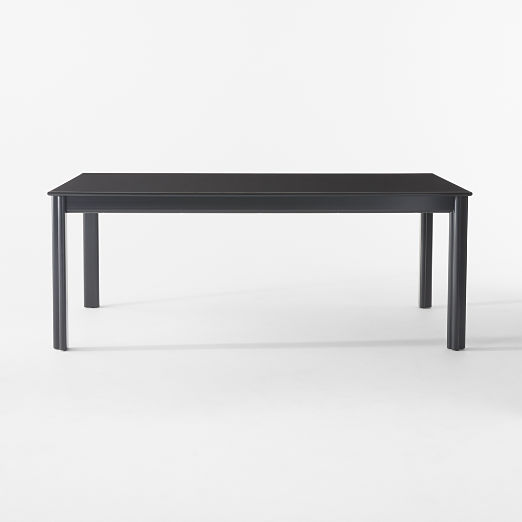 Bormio 78" Rectangular Grey Lacquer Dining Table by Gianfranco Frattini