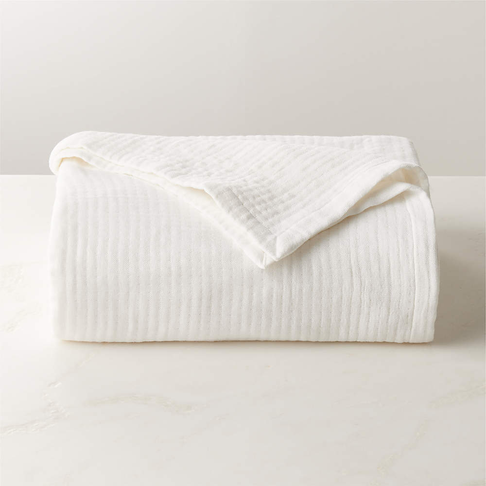 Organic Cotton Gauze Blanket - White