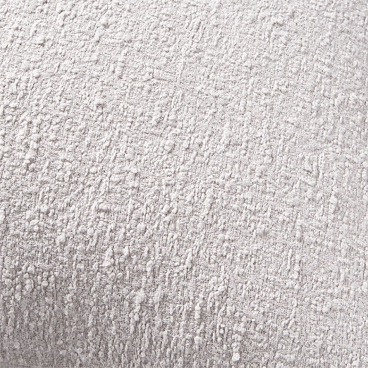 Warm Grey Boucle Throw Pillow 23"x23"