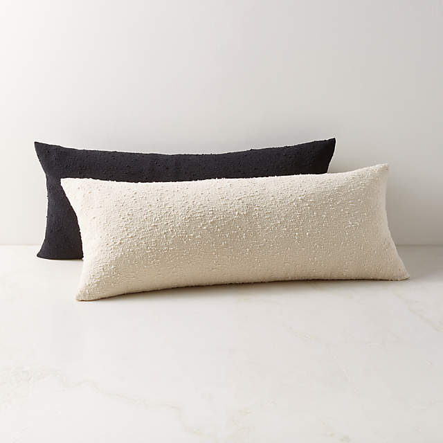 cb2 boucle pillow