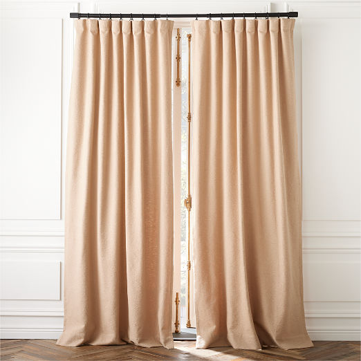 Brown Curtains CB2   Camel Brown Boucle Window Curtain Panel 