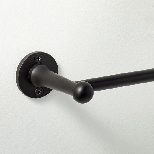 Boule Black Towel Bar 24"