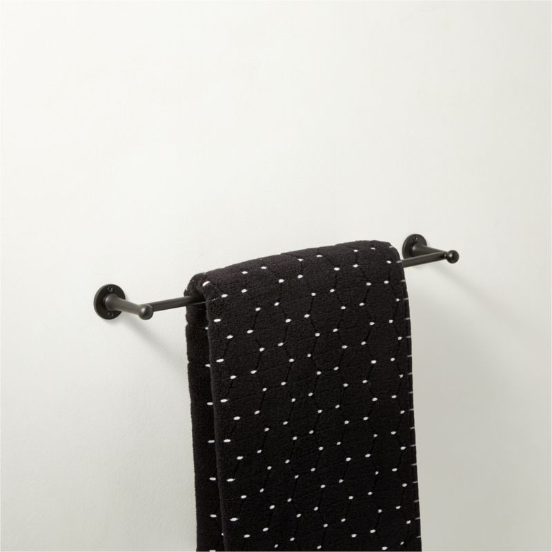 Boule Black Towel Bar 18" - image 2 of 4