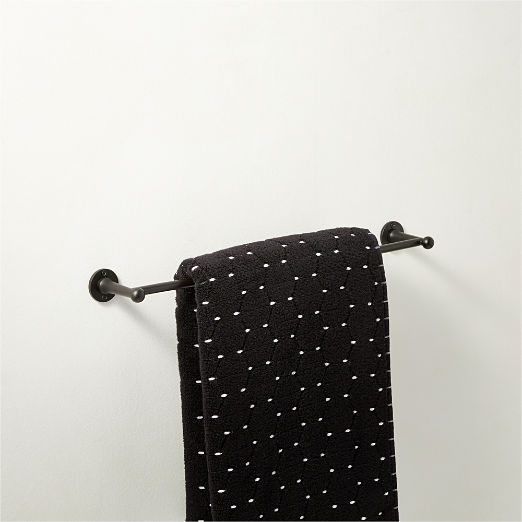 Boule Black Towel Bar 18"