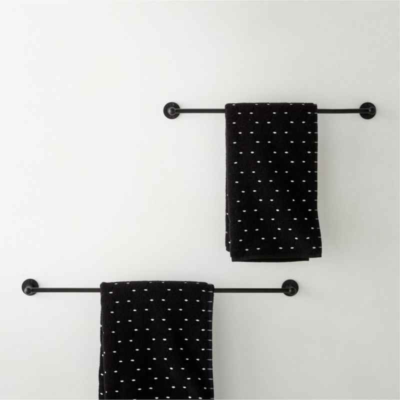 Boule Black Towel Bar 18" - image 1 of 4