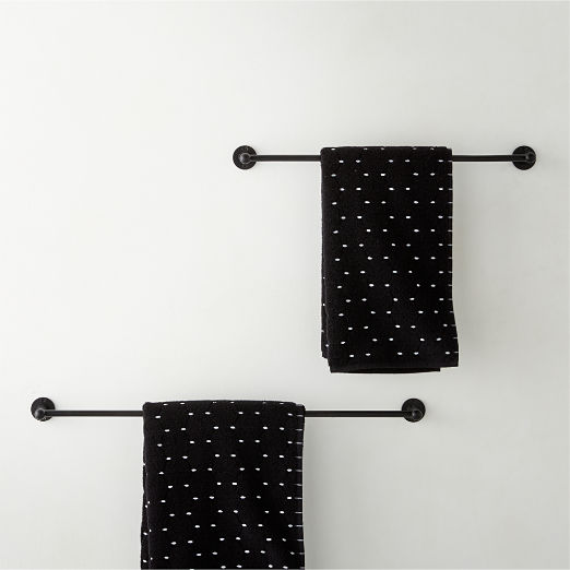 Boule Black Towel Bar 18"